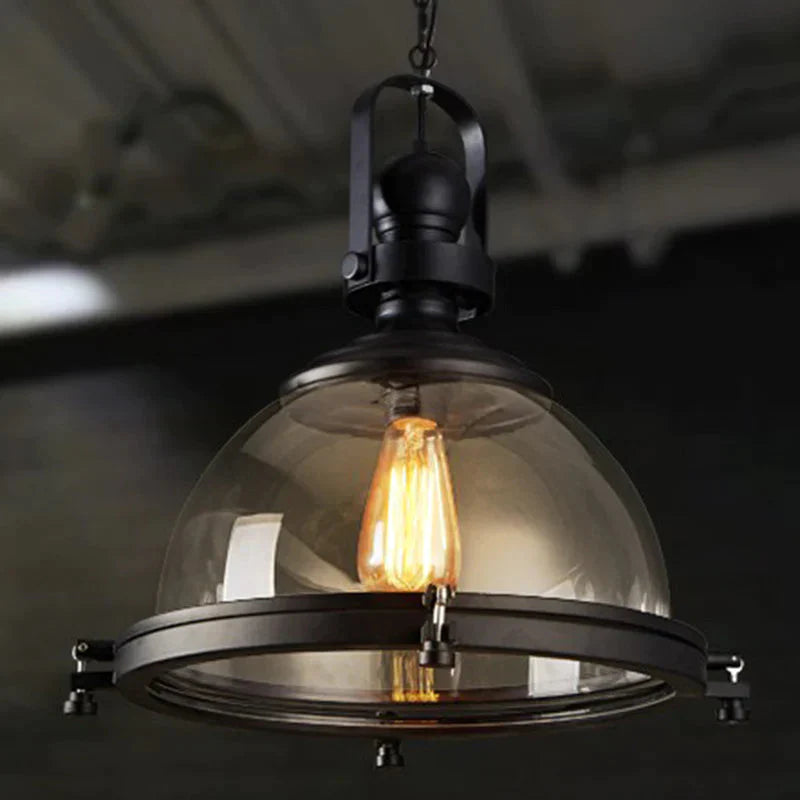 Retro Chandelier Creative Personality L Coffee Restaurant Living Room Bar Glass Lamps Pendant