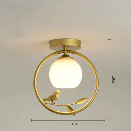 Hallway Light Entrance Porch Cloakroom Corridor Bar Balcony Lamp Creative Bird Ceiling Lighting