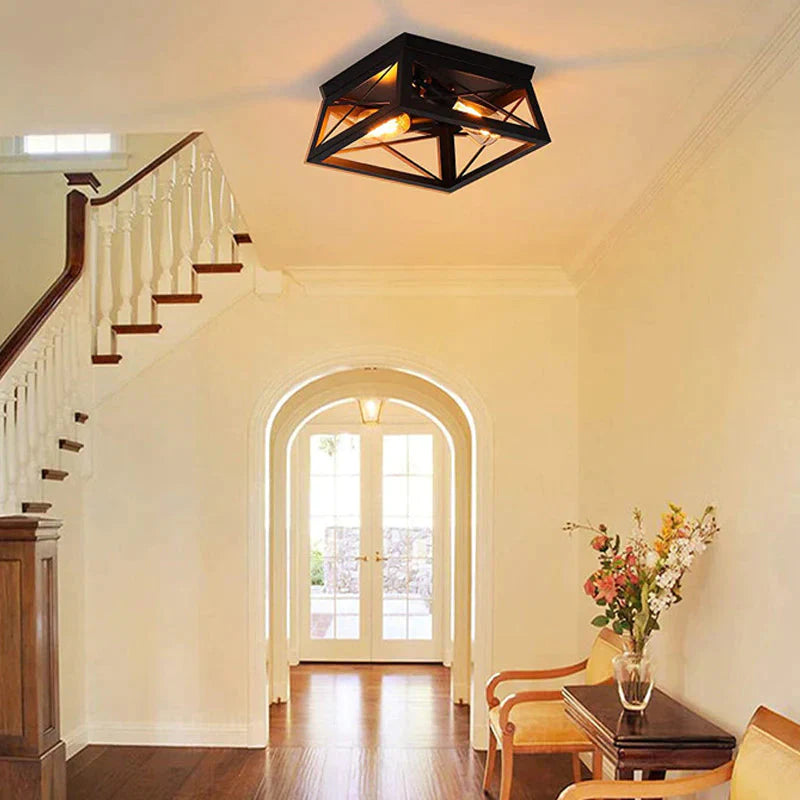 American Retro Industrial Wind Corridor Restaurant Ceiling Lamp