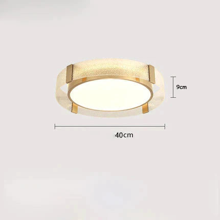 New Modern Bedroom All Copper Ceiling Lamp Room Living Study Diamond Simple Villa Household /