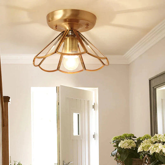 Modern Gateway Lamp Balcony Corridor All Copper Ceiling