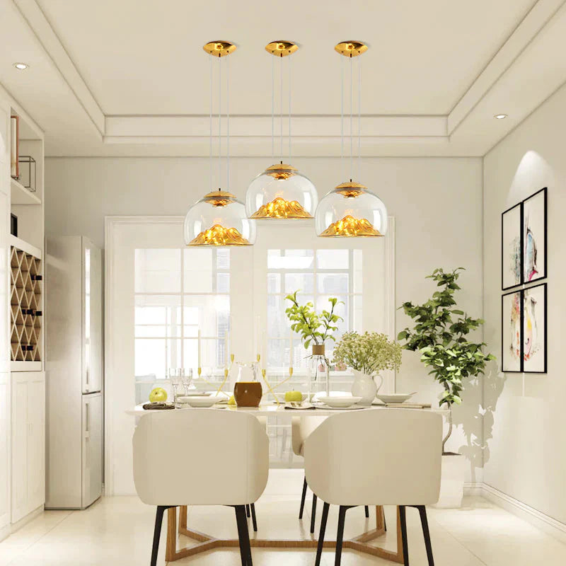 Nordic Minimalist Creative Glass Lamp Chandelier Pendant