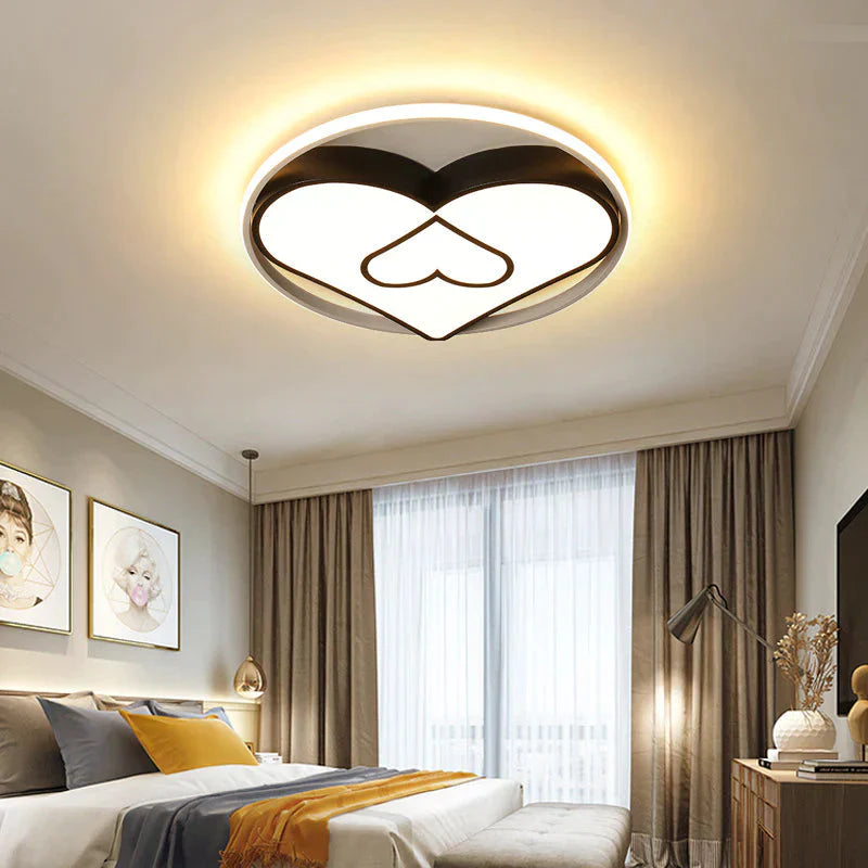 Led Lamp Simple Modern Warm Romantic Round Room Ceiling