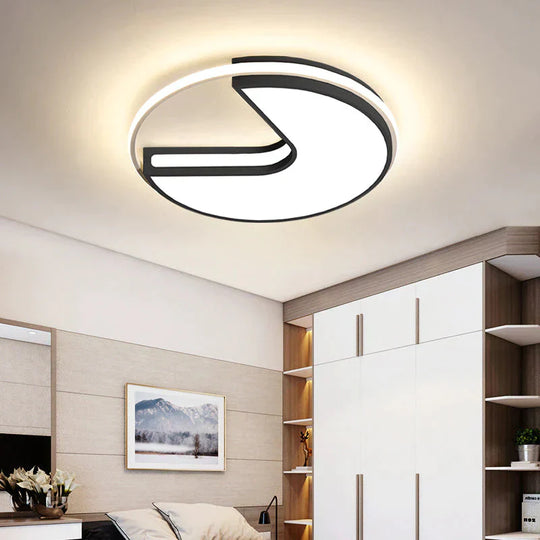 Round Light In The Bedroom Small Apartment Led Ceiling Lamp