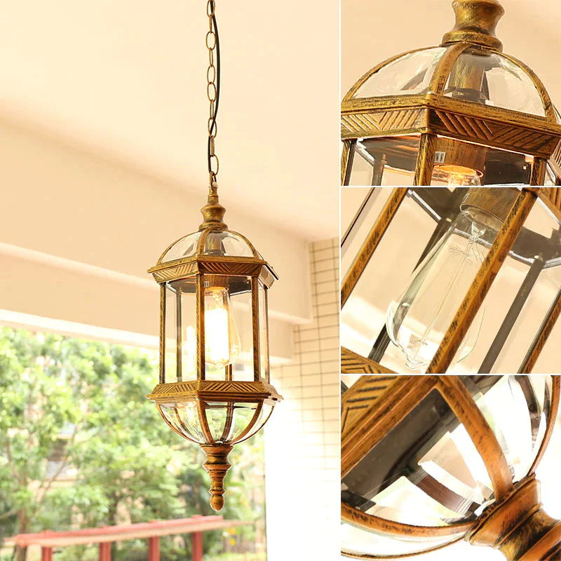 Outdoor Waterproof Balcony Courtyard Lamp Led Grape Rack Pavilion Corridor Chandelier Pendant