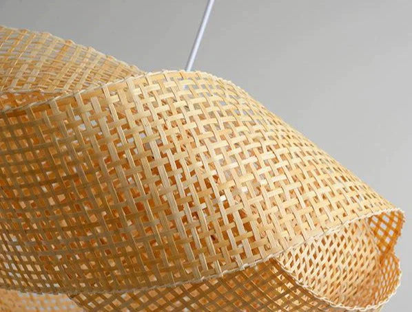 Creative Personality Chandelier Special - Shaped Craft Bamboo Woven Lamp Pendant