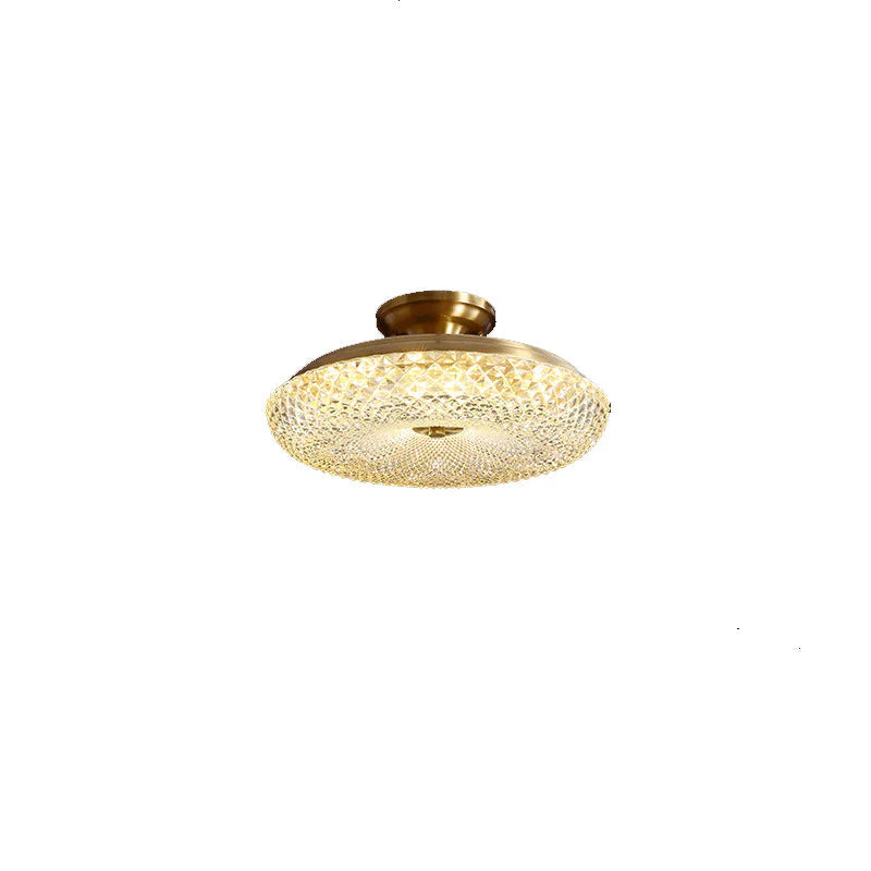 Amelia’s Light Luxury Post Modern Led Copper Ceiling Lamp