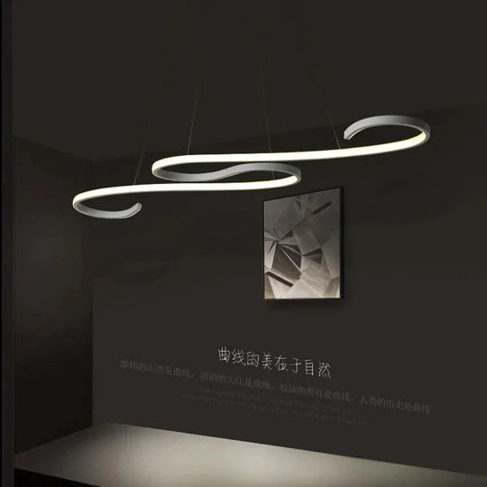 Led Restaurant Chandelier Modern Minimalist Creative Office Light In The Bedroom Coffee Shop Study