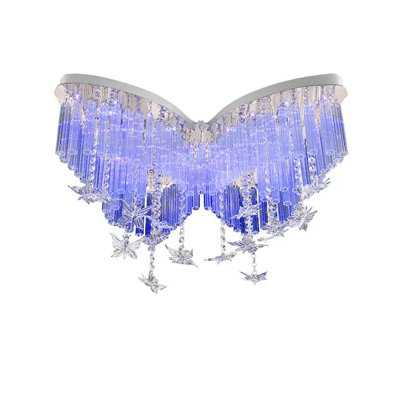 Butterfly Lamp Children’s Room Light In The Bedroom Red Blue And Violet Led Remote Control Can