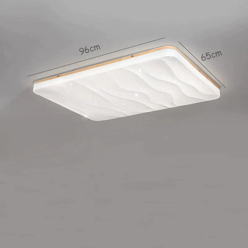 Simple Modern Living Room Stars Ceiling Lamps Solid Wood Bedroom Dia96Cm / White Light