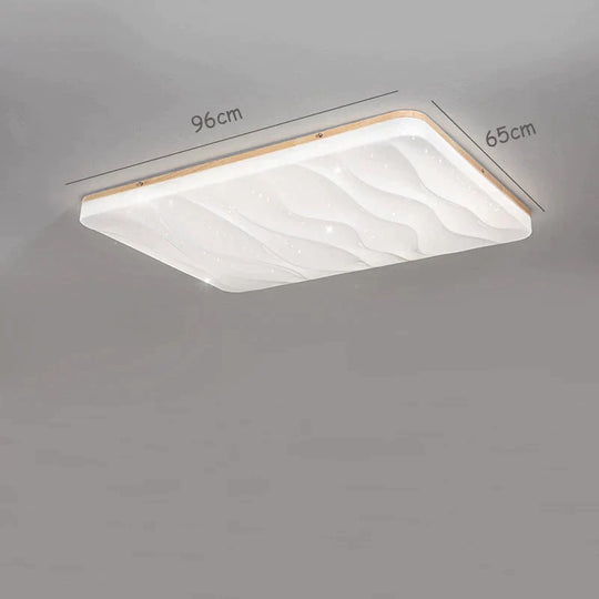 Simple Modern Living Room Stars Ceiling Lamps Solid Wood Bedroom Dia96Cm / White Light