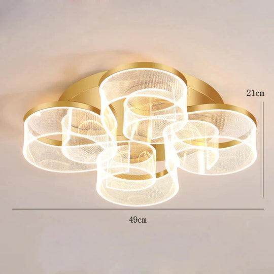 Living Room Ceiling Lamp Modern Simple Household Atmosphere Led Creative Flower Bedroom