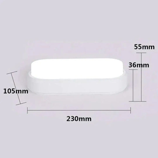 12W 15W Led Waterproof Ceiling Lights Ultra - Thin Elliptic Lamps For Balcony Living Room Kitchen