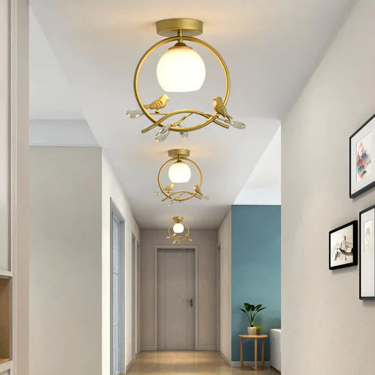 Hallway Light Entrance Porch Cloakroom Corridor Bar Balcony Lamp Creative Bird Ceiling Lighting