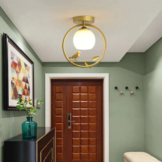 Hallway Light Entrance Porch Cloakroom Corridor Bar Balcony Lamp Creative Bird Ceiling Lighting