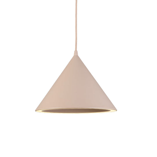 Ellie - 10/12.5 Diameter 1 Light Conical Hanging Lamp Nordic Stylish Black/Blue Metal Pendant Over