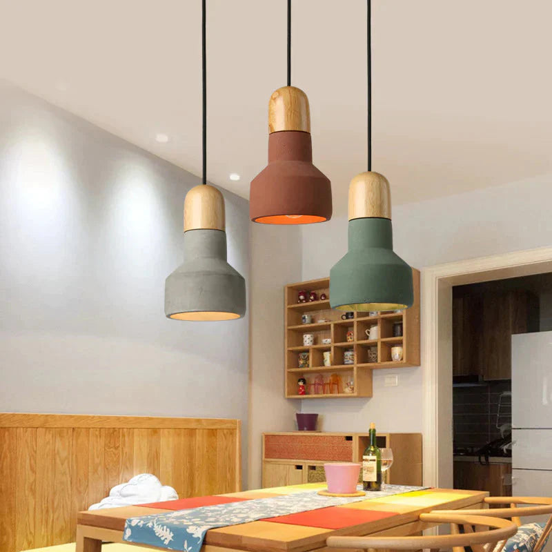 Loft Industrial Retro Nordic Chandelier American Country Personality Creative Cement Pendant