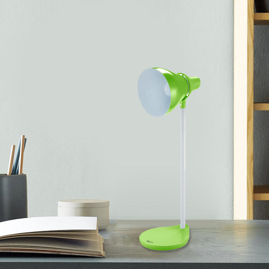 Scarlett - Bendable Reading Lamp: Horn Shade Macaron Iron Desk Light