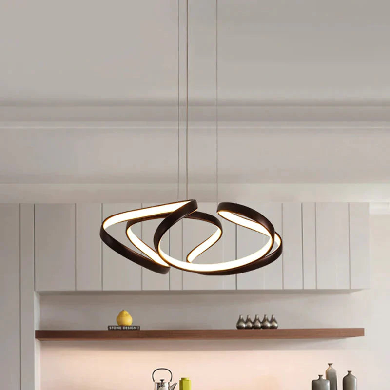 Minimalist Led Hanging Light Pendant In Warm/White