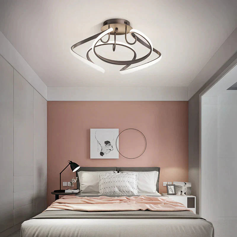 New Modern Simple Led Bedroom Ceiling Lamp