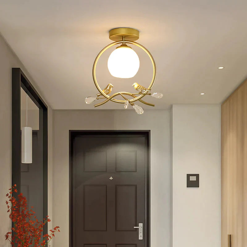 Northern Europe Led Corridor Bird Ceiling Lamp
