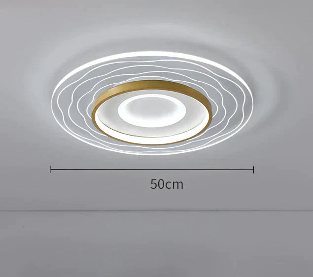 Led Modern Simple Circular Square Bedroom Dining Room Ceiling Lamp