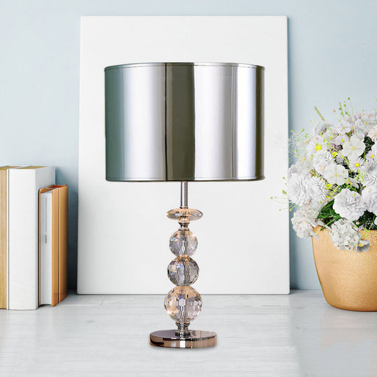Simona - Contemporary Table Lamp Silver