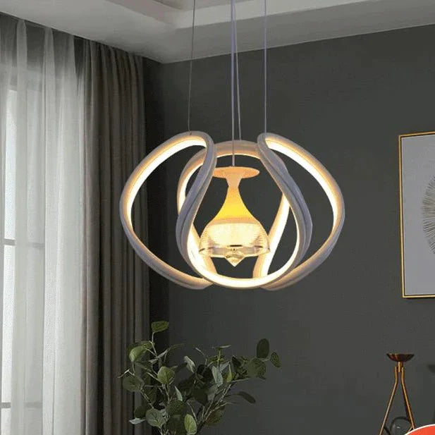 Dining Chandelier Modern Nordic Bar Living Room Lamps Creative Single Led Exhibition Pendant