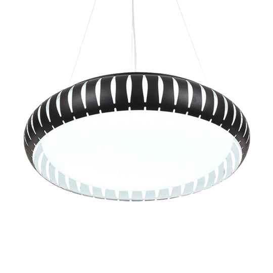 Margot - Stylish Modern Round Ceiling Pendant Light Metal Led Gold/Black/White Hanging Lamp In