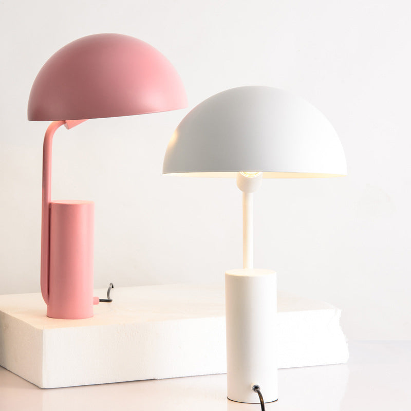 Alnasl - Iron Night Task Lighting Modernist 1 - Light Black/White/Pink Desk Light