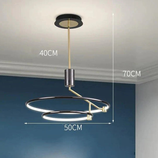 New Minimalist Chandelier Light Luxury Lamps Dining Room Lights Modern Led In The Bedroom Round