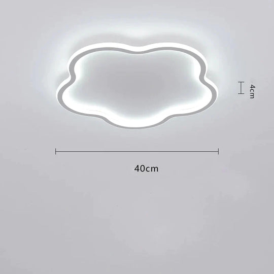 Ceiling Lamp Bedroom Main Simple Modern Led Ultra - Thin Minimalist Ins Style Lamps White / Dia40Cm