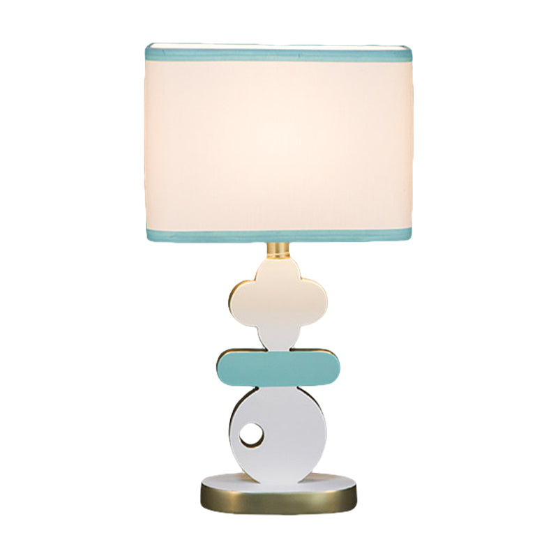 Giovanna - Modern Single Light Bedside Night Lamp Blue/Green Reading Task Lighting With Barrel