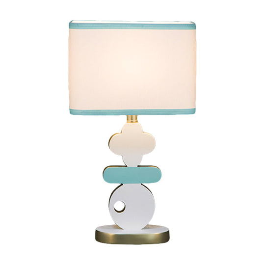 Giovanna - Modern Single Light Bedside Night Lamp Blue/Green Reading Task Lighting With Barrel