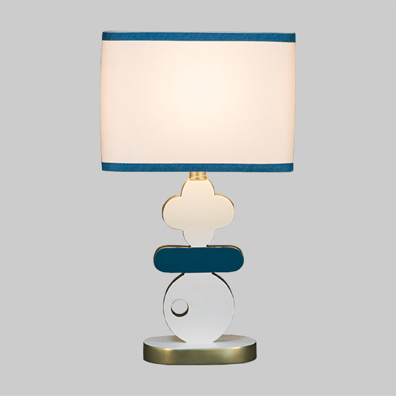 Giovanna - Modern Single Light Bedside Night Lamp Blue/Green Reading Task Lighting With Barrel