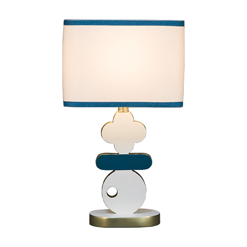 Giovanna - Modern Single Light Bedside Night Lamp Blue/Green Reading Task Lighting With Barrel