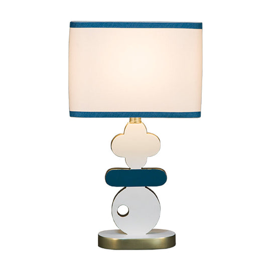 Giovanna - Modern Single Light Bedside Night Lamp Blue/Green Reading Task Lighting With Barrel