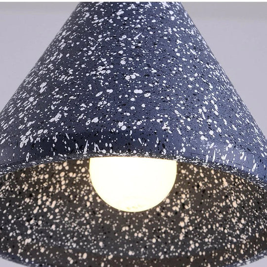 Terrazzo Bar Chandelier Cement Minimalist Restaurant Bedroom Bedside Speaker Single Small Pendant