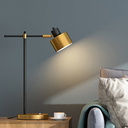 Elisa - Contemporary Metal 1 - Light Brass Table Lamp