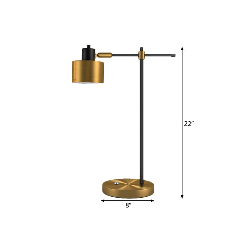 Elisa - Contemporary Metal 1 - Light Brass Table Lamp