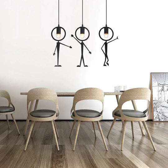 Creative Villain Chandelier Retro Wrought Iron Nordic Bedroom Living Room Dining Lamp Hotel New