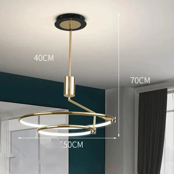 New Minimalist Chandelier Light Luxury Lamps Dining Room Lights Modern Led In The Bedroom Round