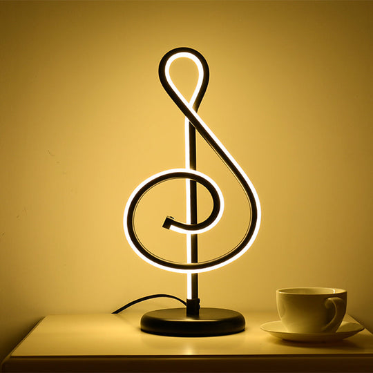 Ginevra - Minimalist Table Lamp Black / Warm