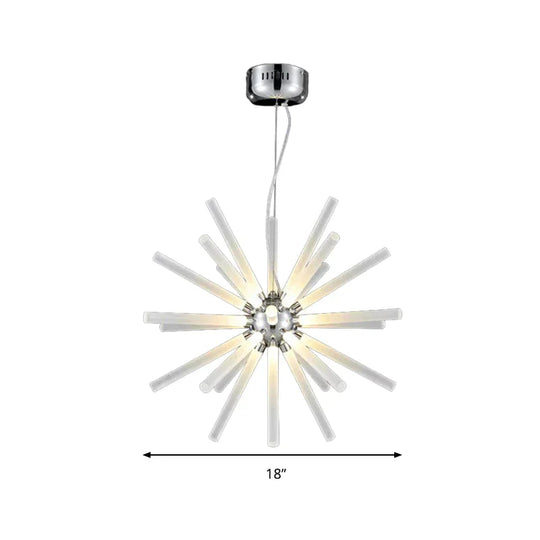 Starburst Chandelier Pendant Light Modern Crystal 12.5’/18’/28’ Wide Led Clear Hanging Ceiling