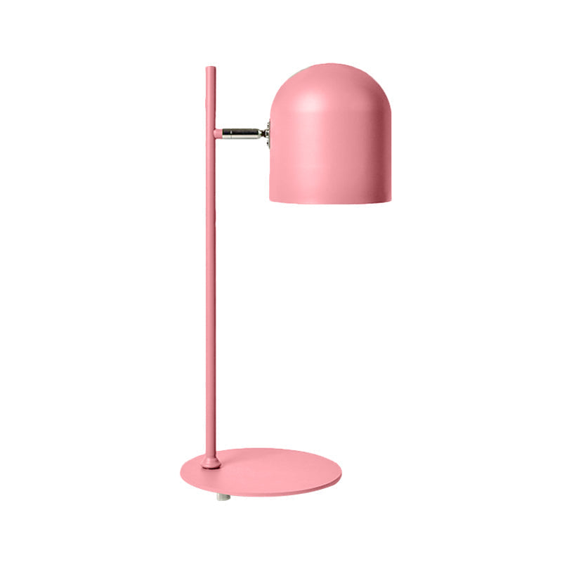 Hailey - Macaron Cloche Shade Kids Room Study Lamp Aluminum 1 Head Night Table Light In