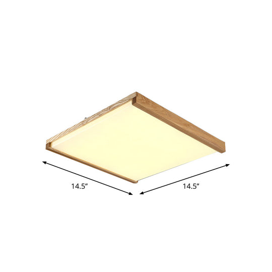 Nordic Square Flushmount Led Ceiling Light In Warm/White - 14.5’/25.5’/38’ Wide Acrylic