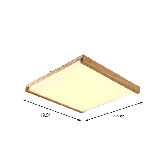 Nordic Square Flushmount Led Ceiling Light In Warm/White - 14.5’/25.5’/38’ Wide Acrylic