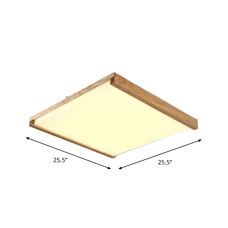 Nordic Square Flushmount Led Ceiling Light In Warm/White - 14.5’/25.5’/38’ Wide Acrylic