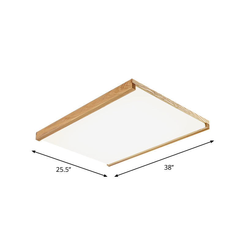 Nordic Square Flushmount Led Ceiling Light In Warm/White - 14.5’/25.5’/38’ Wide Acrylic