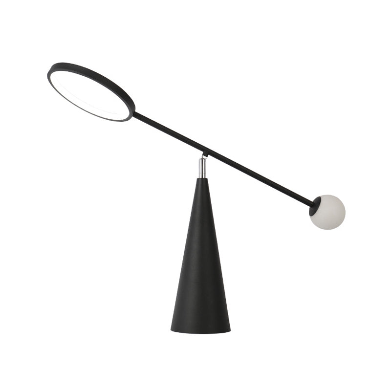 Julia - Stylish Modern Geometric Shape Nightstand Light Marble 1 - Light Living Room Table Lamp